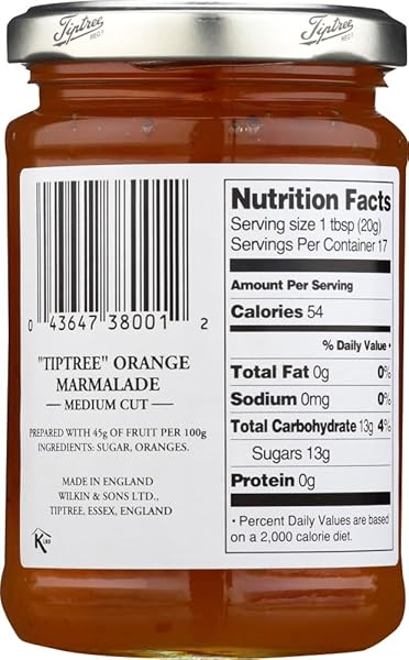 TIPTREE ORANGE MARMALADE, 12 OZ