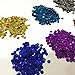 WLCelite 12800 Pieces Loose Sequins Bulk Cup Sequin Iridescent Spangles for DIY Arts Crafts Making,Rainbow Cup Sequin for Wedding Decoration, 6 mm, 160g 16 Colors