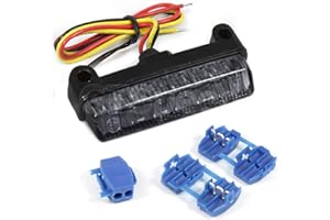 GT-Speed Mini Motorcycle LED Rear Taillight Lamp Indicator Brake Light, Smoke