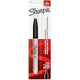 Sharpie Permanent Marker, Fine Point, Black, 1 Count