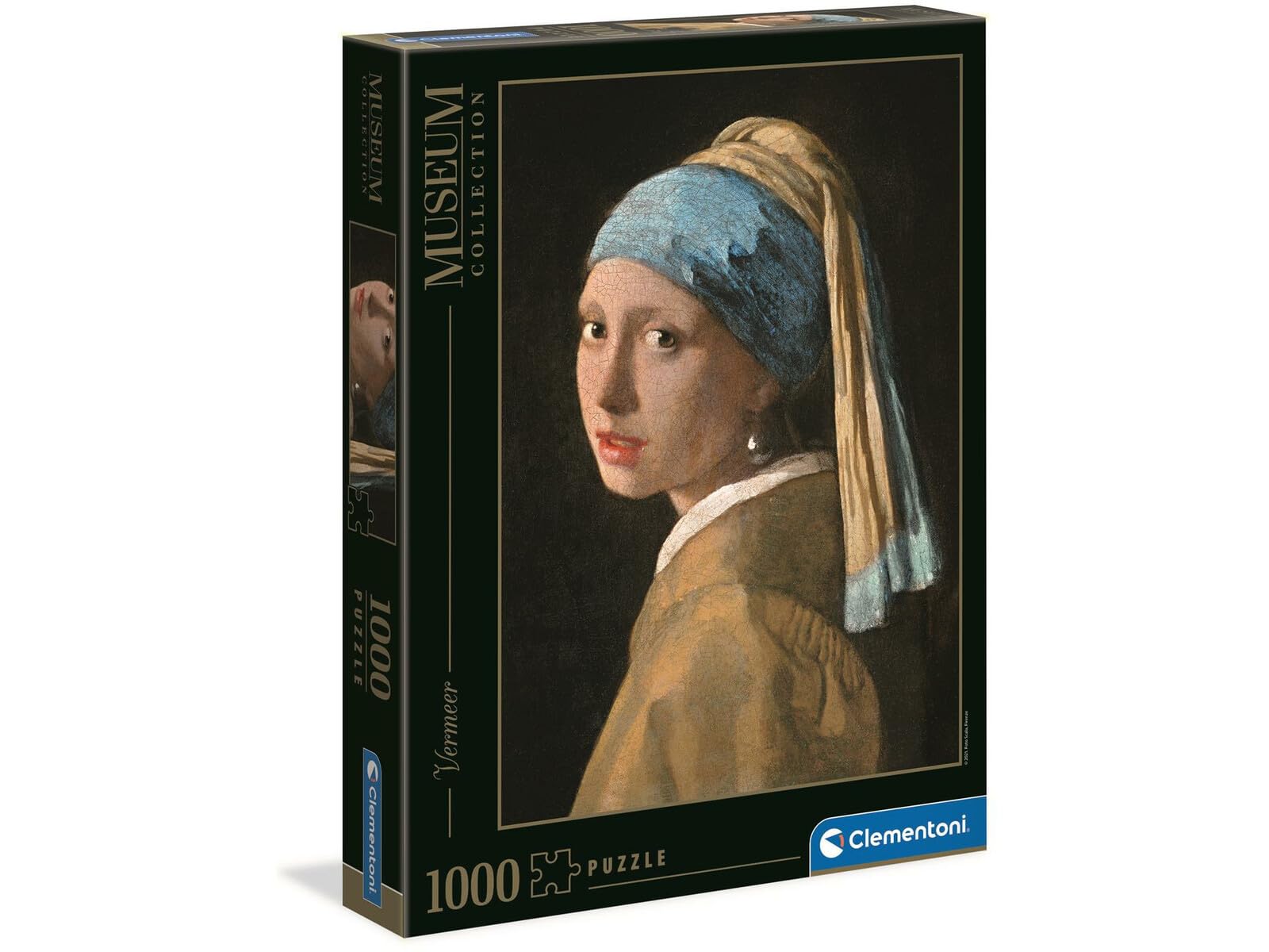Clementoni 39614 Vermeer - The Girl with the Pearl Earring - Puzzle 1000 Pieces, Museum Collection, Skill Game for the Whole Family, Adult Puzzle from 14 Years, 870 gr