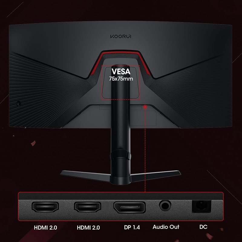 Monitor Gaming Curvo 34 Pollici 200Hz WQHD HDR400 PIP PBP HDMI/DP