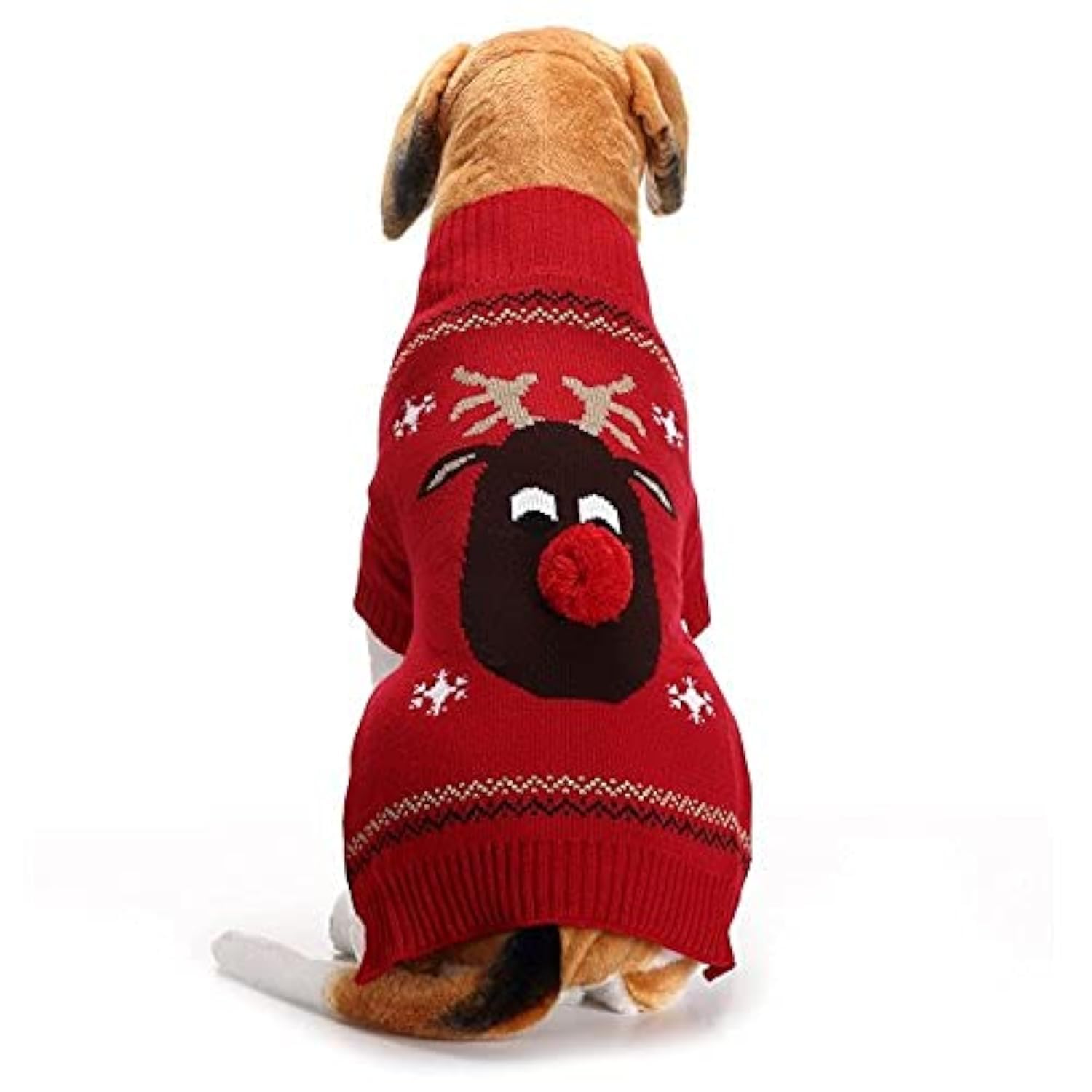 ABRLO Dog Costumes Dog Clothes Cotton Sweater Celebrate Christmas Day Winter Coat Knitted Jumper Dress Up Pet Dog Sweater Pet Costume Fashion Holiday Party Puppy Gift for Dog