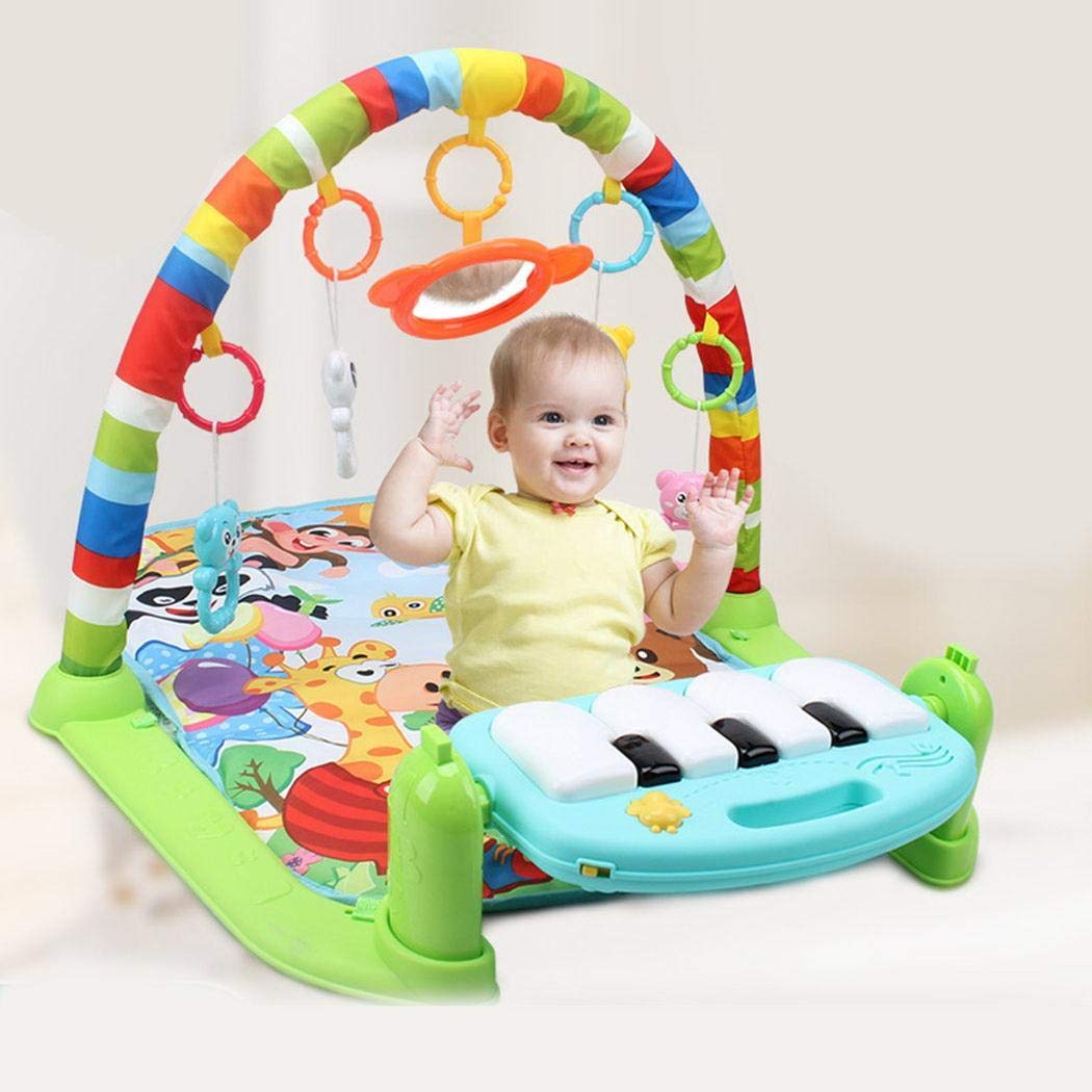 Atmeyol Unisex Baby Musical Fitness Rack Toys Musical Educational Play Mat Games