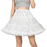 Women's Petticoat Skirt Tulle Adult Tutu Puffy Skirt Ballet Dance Short Petticoats Dress Party Costume Multi-Layer Underskirt