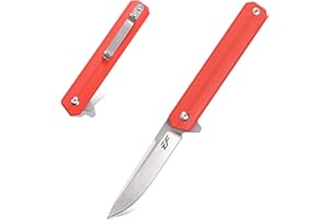 Eafengrow EF64 Folding Knife D2 Steel Blade G10 Handle Multitool Pocket Knife for Camping Hiking EDC Tool