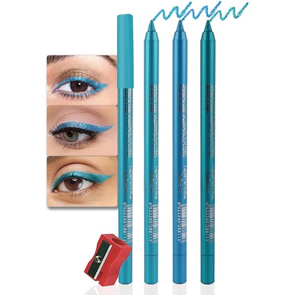 Kaely Eyeliner Stift Himmelblau – Wasserfester Gel-Eyeliner, Schärfbar, Für Augen & Lippen