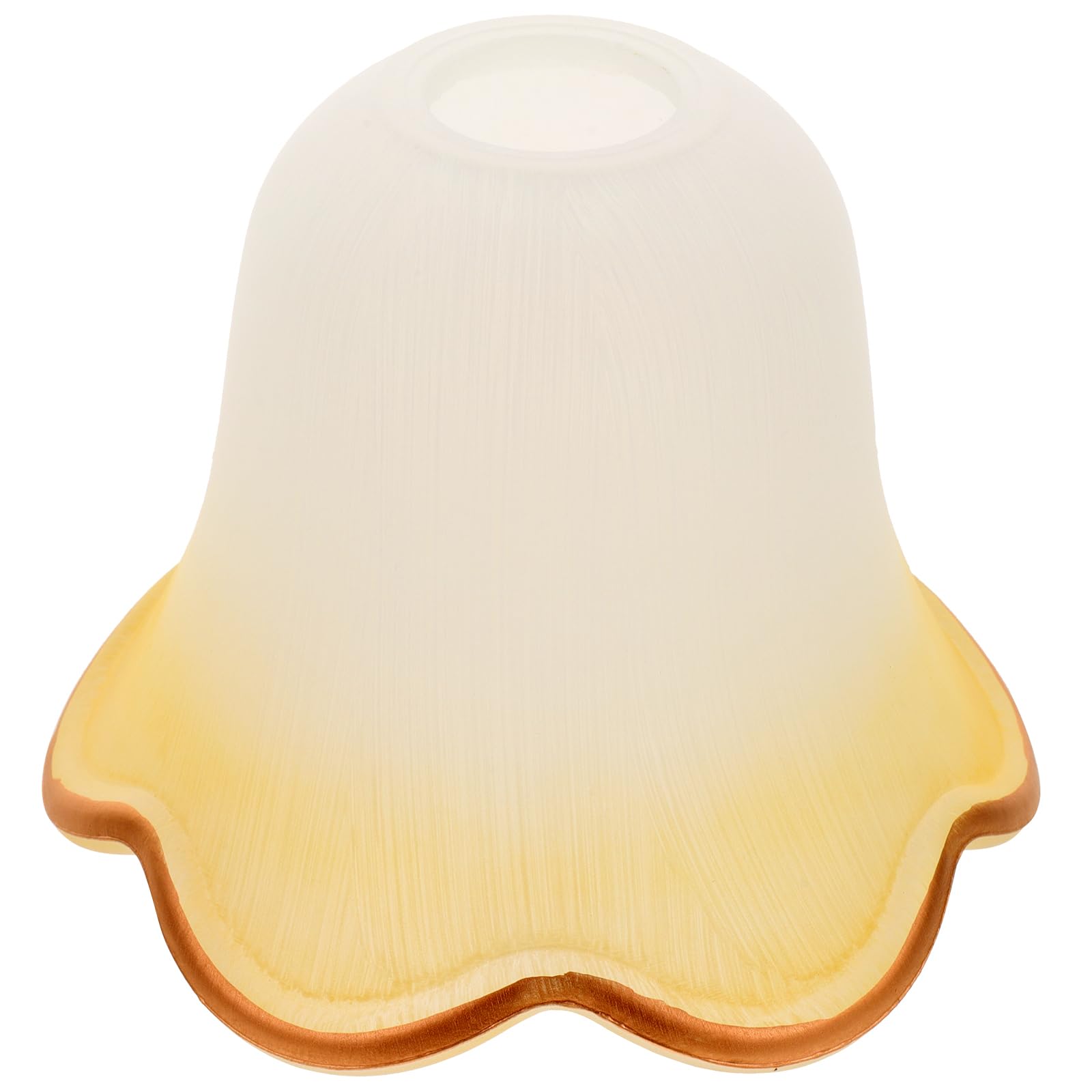 Bell Shaped Frosted Glass Replacement Shades Flower Shaped Glass Lampshade Chandelier for Living Room Home Decor