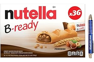 B-Ready Crispy Wafer Bars, 36 Count, packaged with BRYANT DESAI SUPPLIES pen