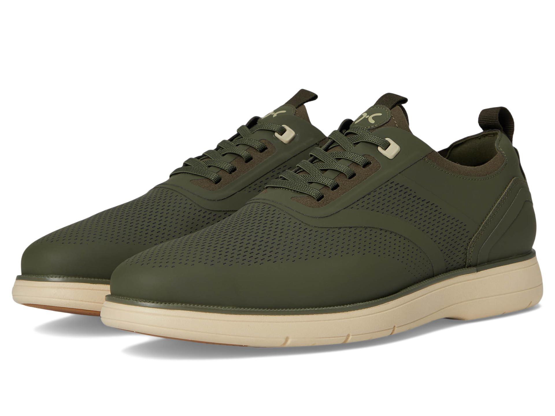 Stacy Adams Men’s Everidge Elastic Lace,Olive,8W
