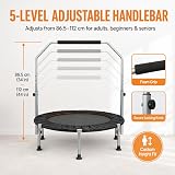 Panana Foldable Mini Trampoline 48 inch with Adjustable Handlebar 150kg view 5