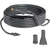 Klutchtech for Starlink Cable 32.8FT for Standard Flat High Performance | High Performance Cable with End Caps Waterproof Gray (32.8FT/10M)