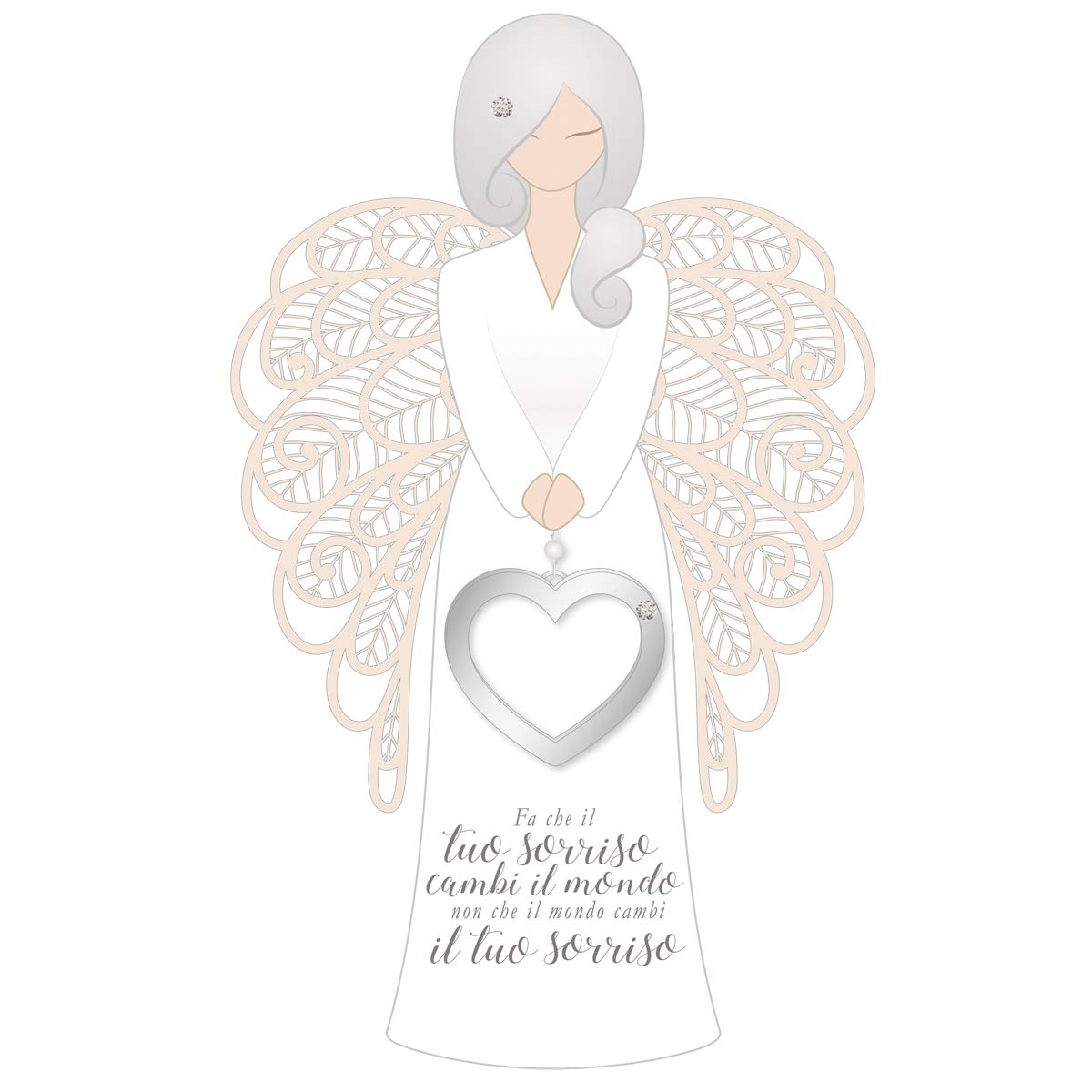 You are an angel AN019I 15 cm Quote Angel