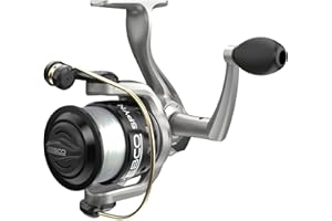 Zebco Spyn Spinning Fishing Reel, Instant Anti-Reverse with Front-Adjustable Drag, All-Metal Gears and Super Tough Titanium-nitride Plated Bail Wire