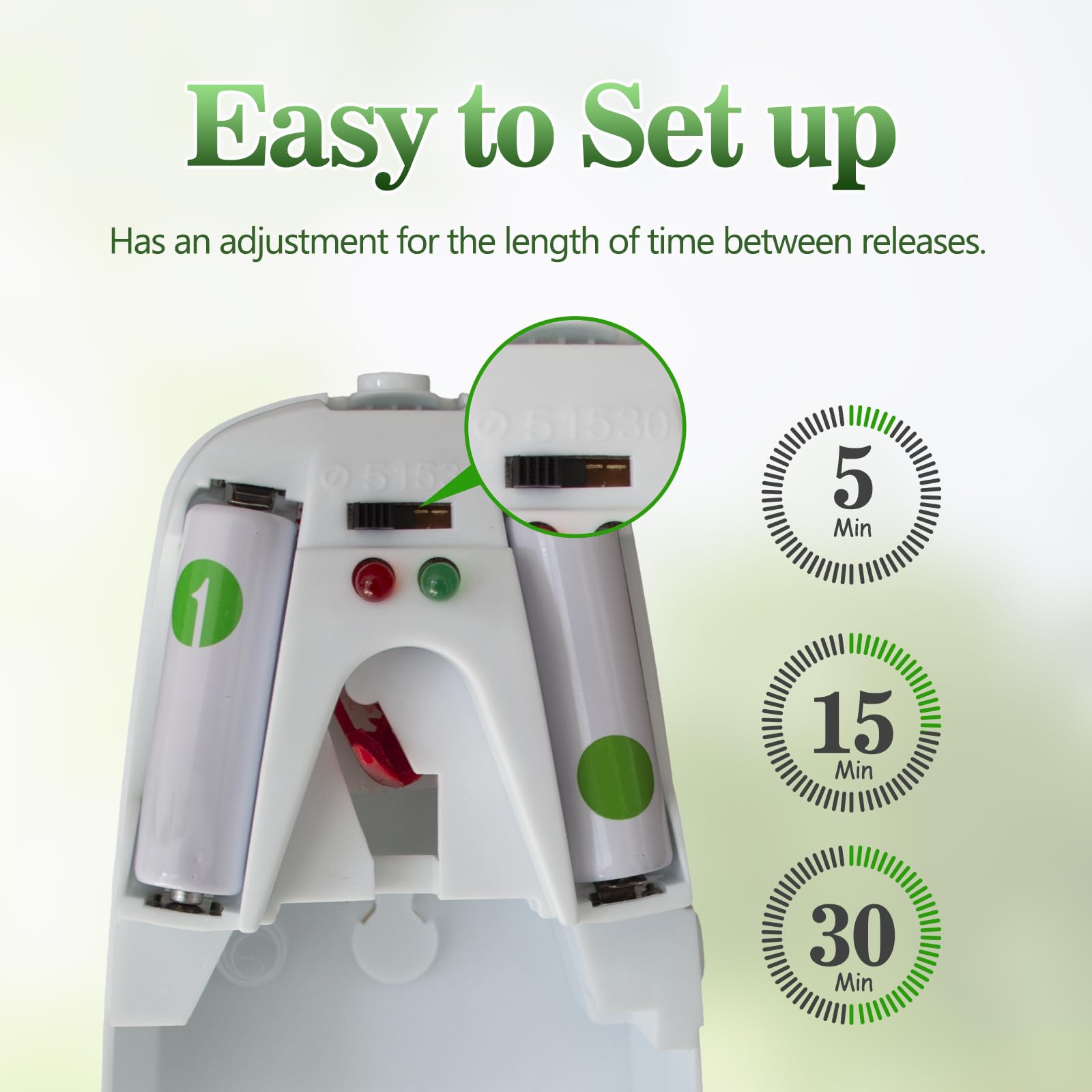 Automatic Air Freshener Dispenser 2-Pack,Histely Auto Air Freshener Spray Dispenser Wall Mounted or Free Standing Battery Powered w/Interval Spray Setting for Commercial & Home Use,No Drilling(White)