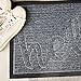 Indoor Outdoor Rug (2-Pack), 17 x 29.5 inch Indoor Outdoor Welcome Mat, Grey Front Door Mat w/Hello Design & Floor Mat w/Paw Prints Design, Entry Rug, Floor Mats for Home, Kitchen Mats and Rugs