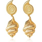 Conch Earrings for Women Boho Shell Earrings Ocean Sea Shell Earrings for Women Summer Beach Vacation Outfits for Women Trendy Jewelry Gifts