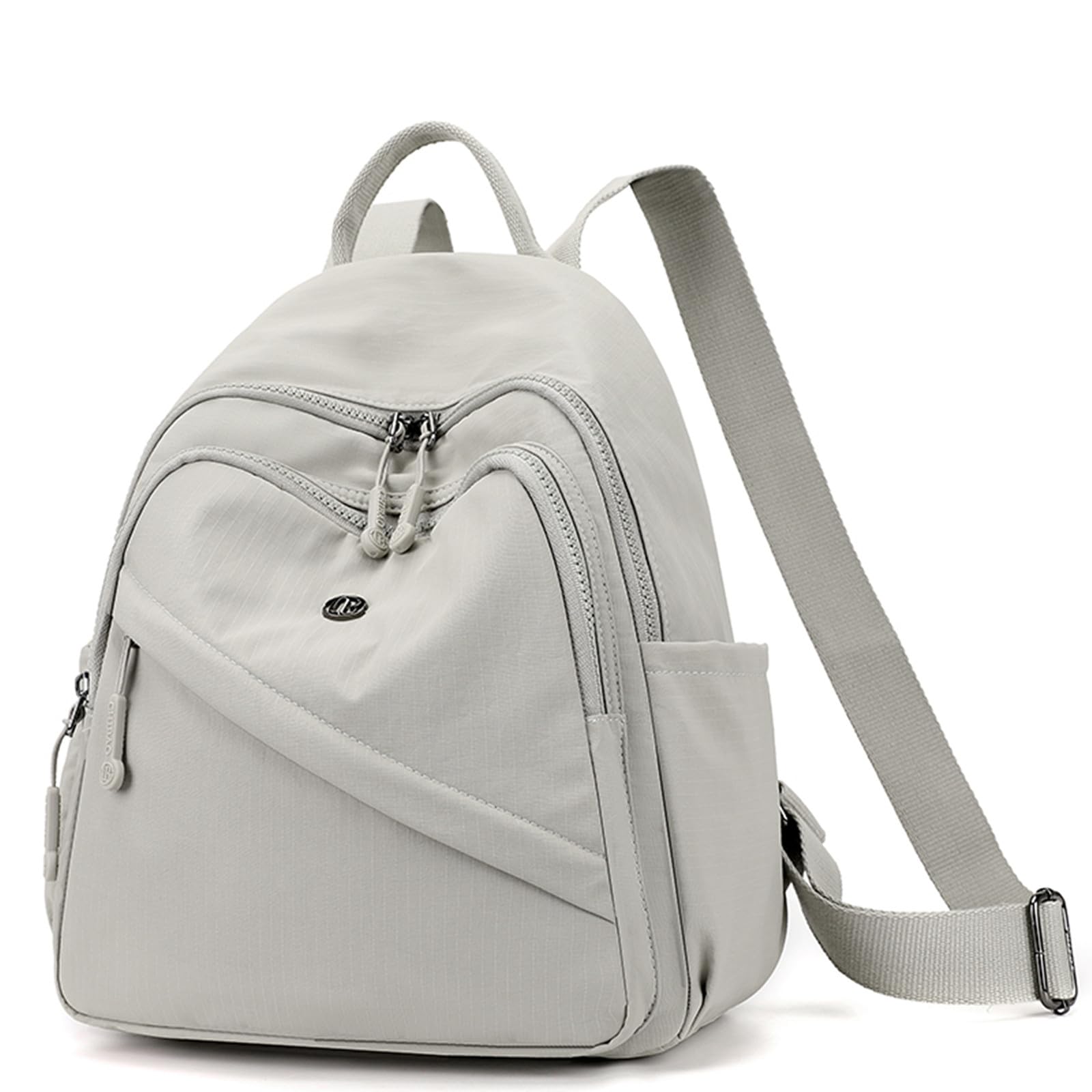 Photo 1 of Wafybsre Backpack for Women Small, Mini Nylon Travel Backpack Purse, Shoulder Bag Cute Lightweight Daypack for Ladies (Light gray)