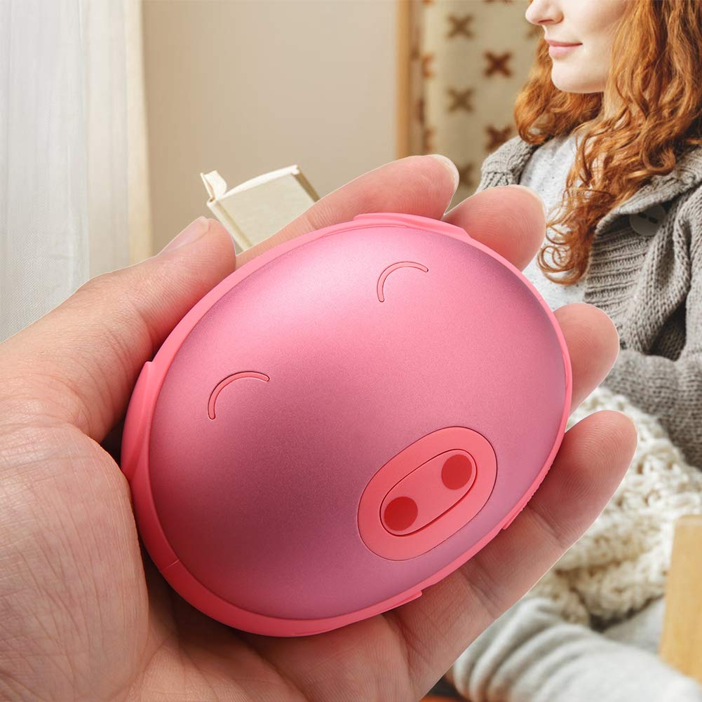 2 in 1 Portable USB Rechargeable Cute Pink Pig Warmer Hand Heater