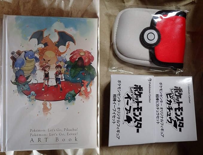 Amazon Co Jp 特典付 ポケットモンスター Let S Go ピカチュウ イーブイ ポケモンセンター 特典アートブック フィギュア2種 オリジナルポーチ 4点セット ホビー 通販