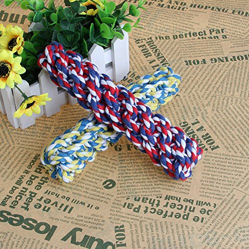 NNDA CO Pet Dog Rope Chew Multicolor Cotton Braided Corn Teeth Cleaning Molar Toy