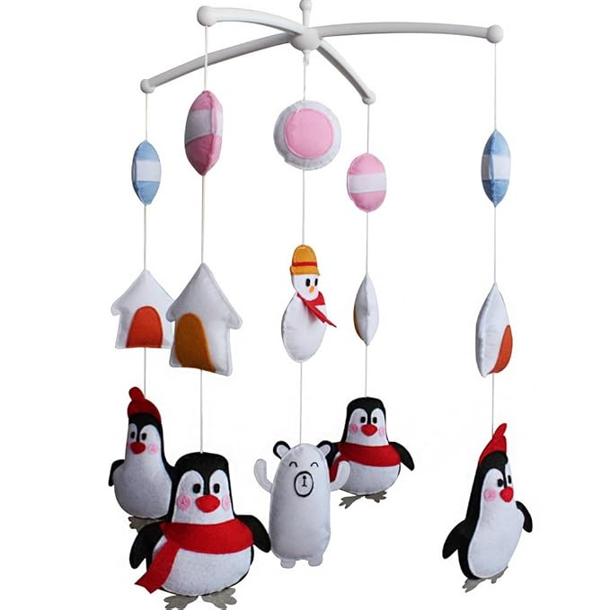 penguin crib mobile