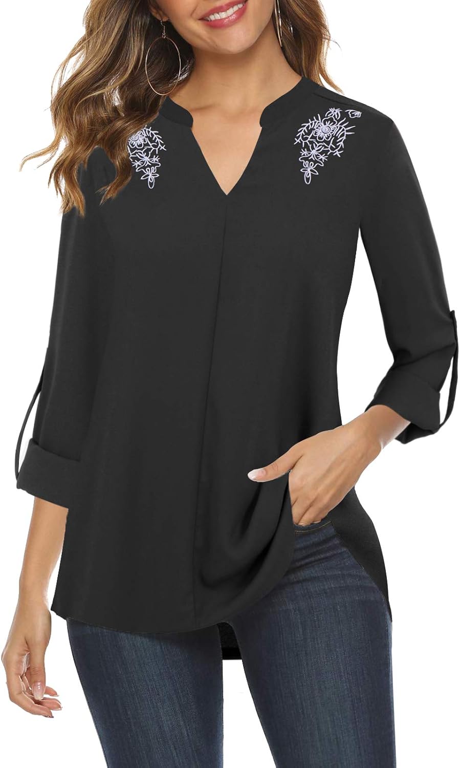 chiffon blouses for work