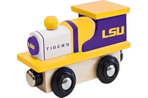 MasterPieces NCAA Louisiana State LSU Tigers Wood Train - Premium Quality, Educational, and Fun Activity for Kids and Families - Great Gift Idea for Holidays, Birthdays, and Everyday Playtime