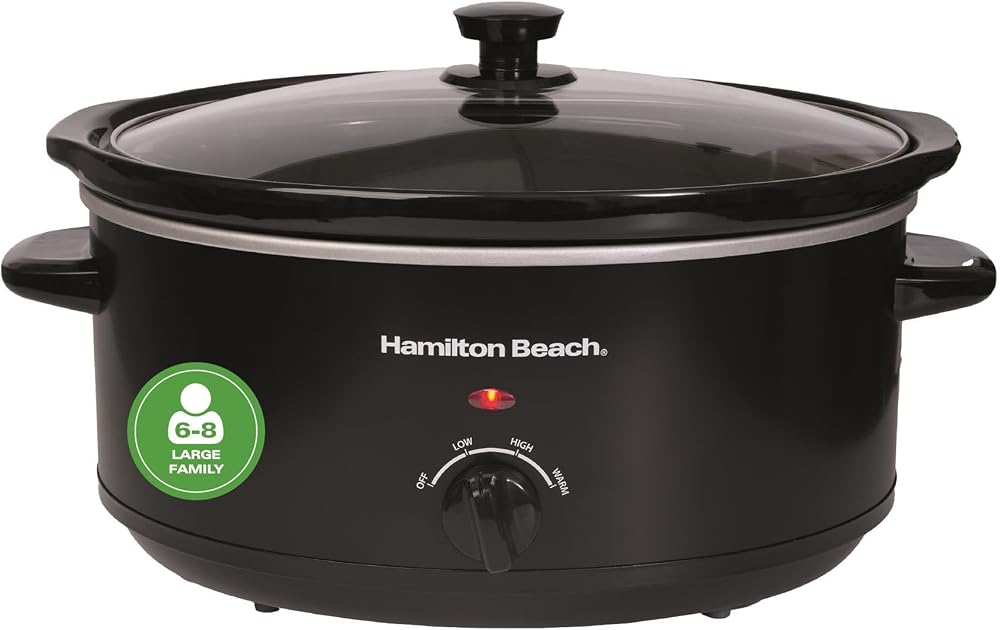 Hamilton Beach 6.5L Slow Cooker HBSC070B 240W Energy Efficient Black