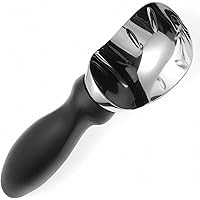 Spring Chef Ice Cream Scoop with Comfortable Handle, Black