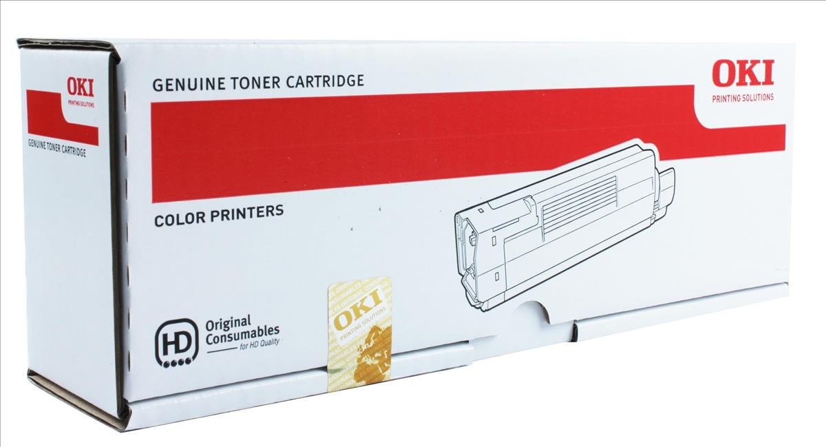 Oki Colour Laser 42127405 Toner Printer Cartridge C6 Yellow   C5100N C5100 C5200 C5300 C5400