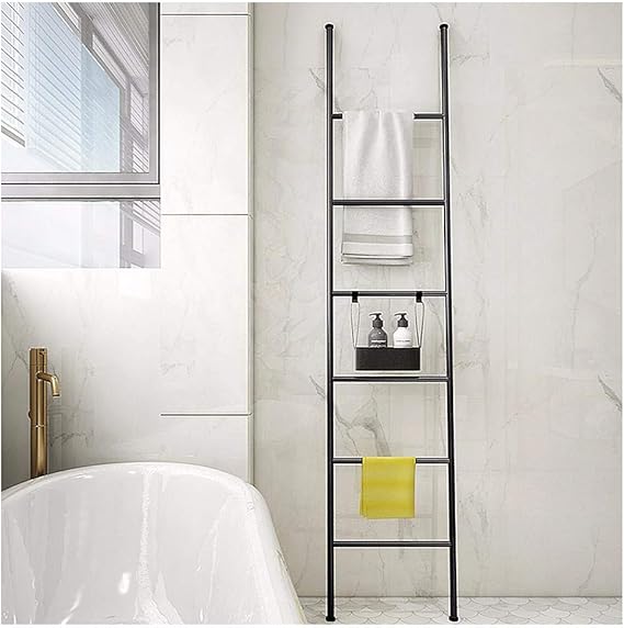 M-TOP handtuchleiter Edelstahl schmal, Handtuchständer Leiter