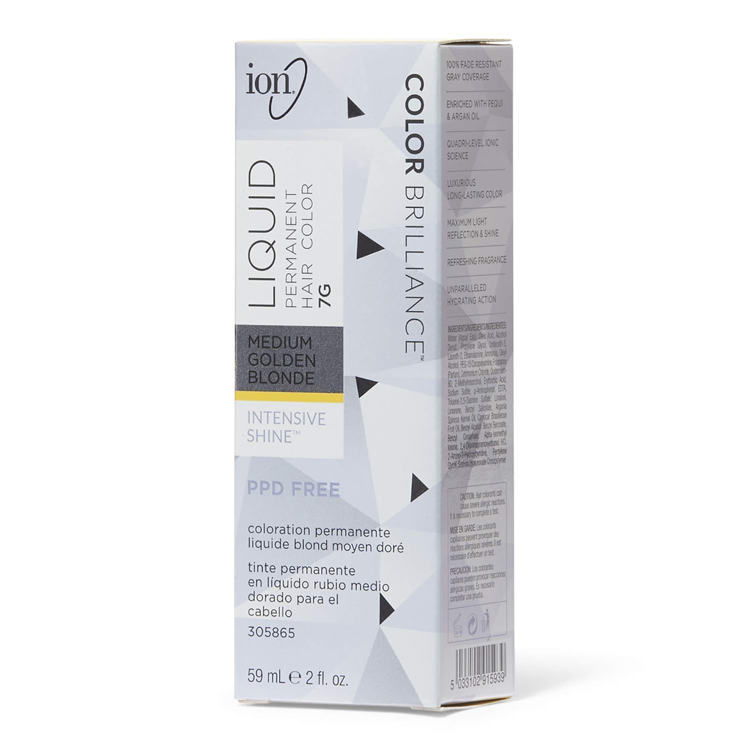 Buy 7g Medium Golden Blonde Permanent Liquid Hair Color By Ion