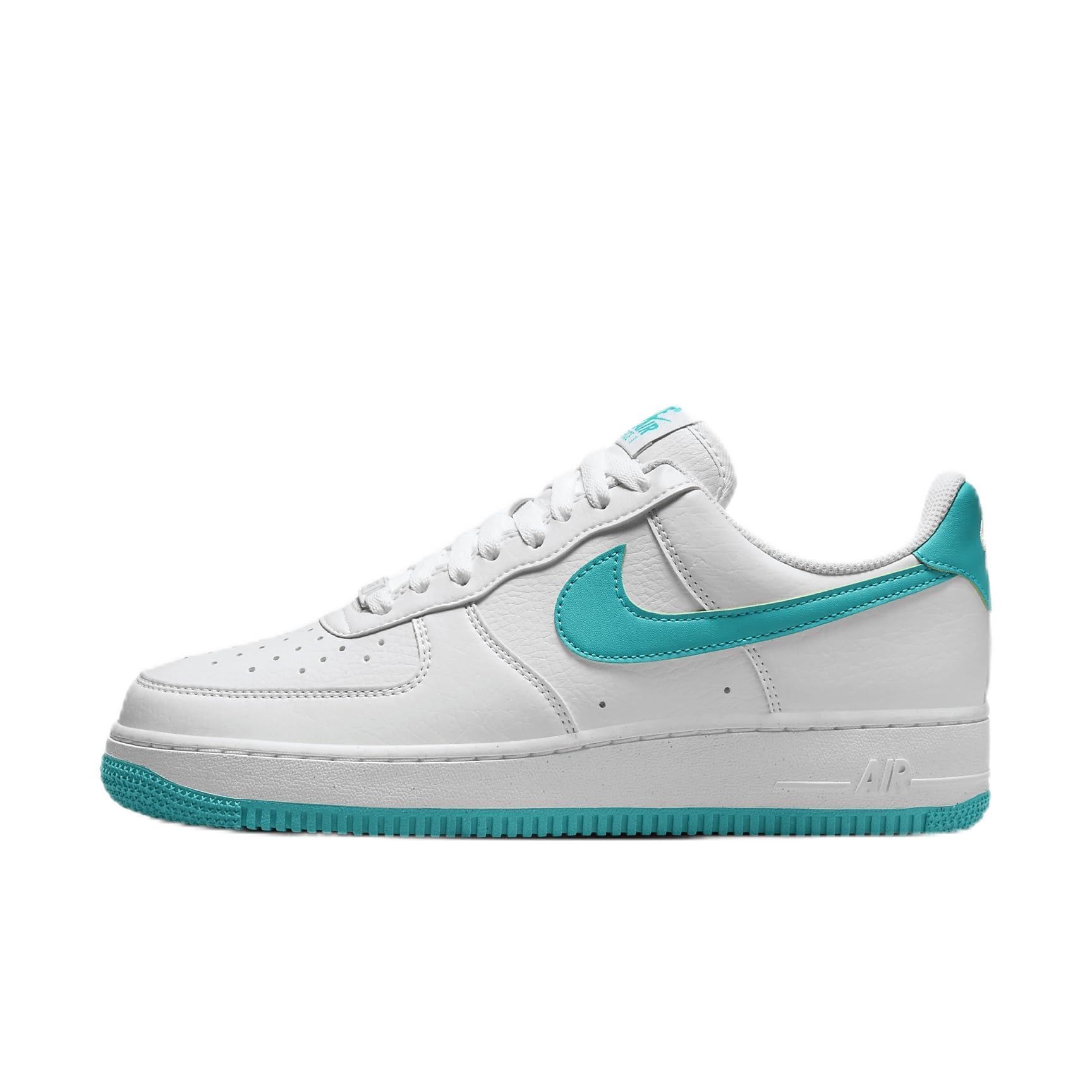 Nike Air Force 1 '07 Women's Shoes (DV3808-107, White/White/Volt/Dusty Cactus) Size 11 Image