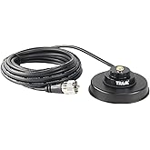 Tram 1235 3 1/4" imán con montaje NMO, cable de 17 pies con PL-259
