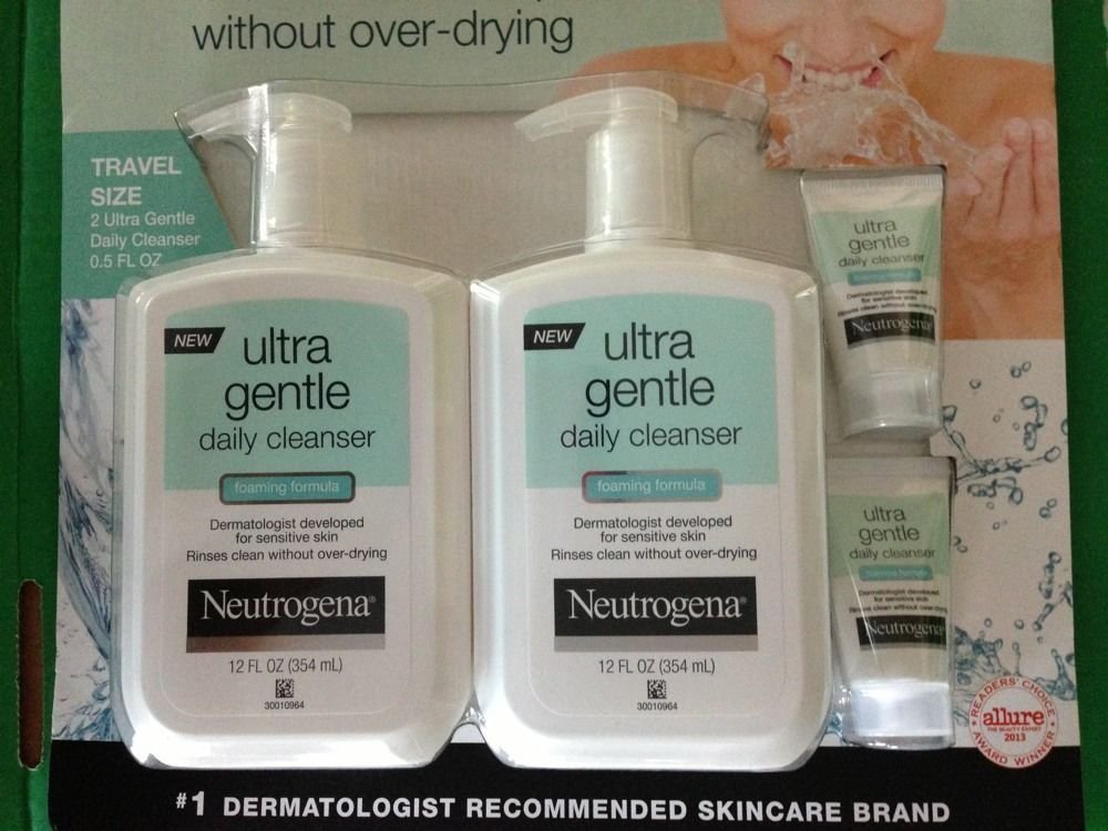 neutrogena ultra gentle daily cleanser foaming formula