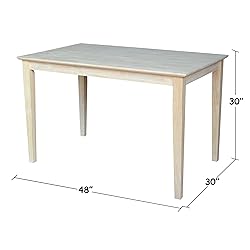 International Concepts Table Top Solid with Wood