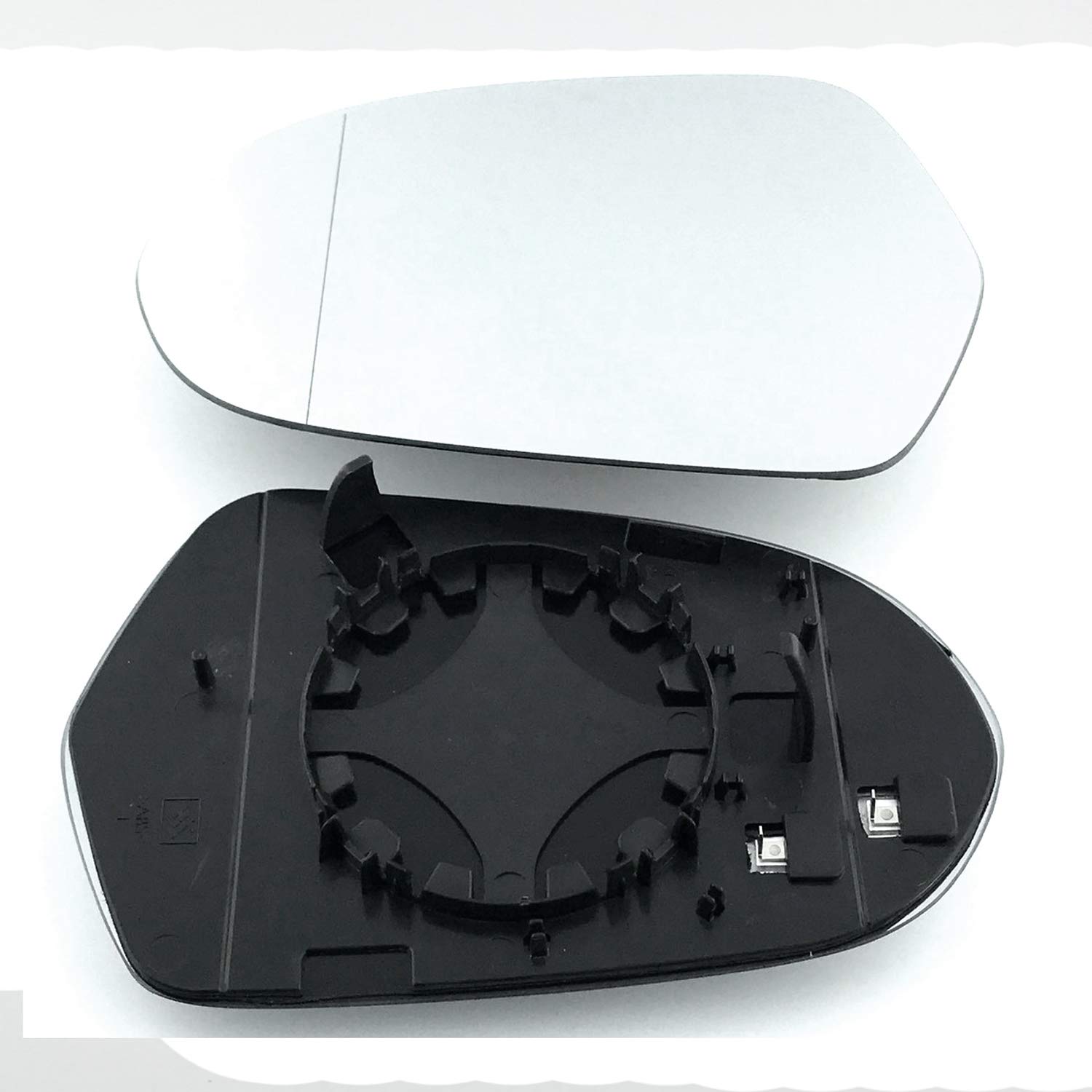 A6 2011 to 2017 Heated, Car Door Wing Mirror Glass Including Base Plate UK Passenger Side