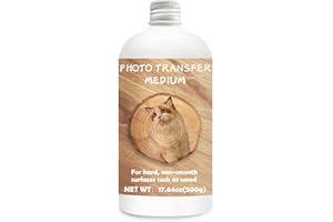 EIGTWEN 500g Photo Transfer Medium Gel for Wood and Hard Surfaces - Ideal for DIY Craft Enthusiasts to Decorate Their Home