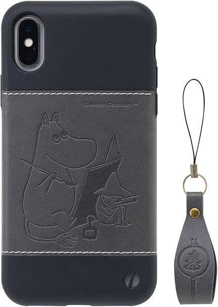 Amazon Co Jp Zarf ムーミン Iphone Xs X ケース ムーミンパパの思い出 チャコールブラック 家電 カメラ