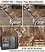 Game Trail Camera 1080P 12MP with Sound Scouting Camera with 2.4in LCD Screen No Glow Black Infrared Night Vision 0.5s Trigger Speed for Wildlife Hunting Monitoring and Farm Security (Black)