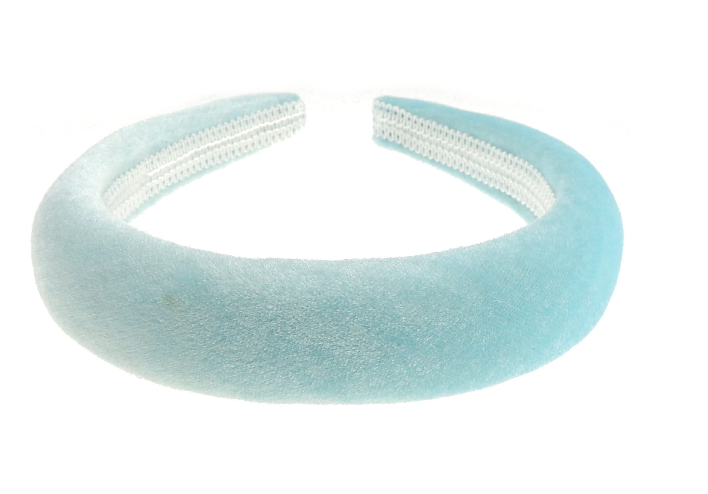 Womens Luxury Bump Padded Puffy Velvet Headband Winter Evening Wedding Party Birthday Bridal Christmas Birthday Bridesmaid Alice Band Hair Accessories Hairband, Gift Idea (Turquoise, Bump)