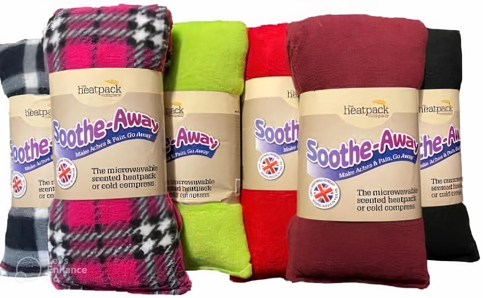 Chillfactor Microwave Heat Pack Wheat And Lavender Filled Pad Soft Fleece, Random Colour, Large