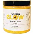 All-Natural Turmeric Glow Scrub for rough & textured skin, Dark Spot Reduction, hyperpigmentation - Gentle Exfoliating Facial Scrub 20 Oz