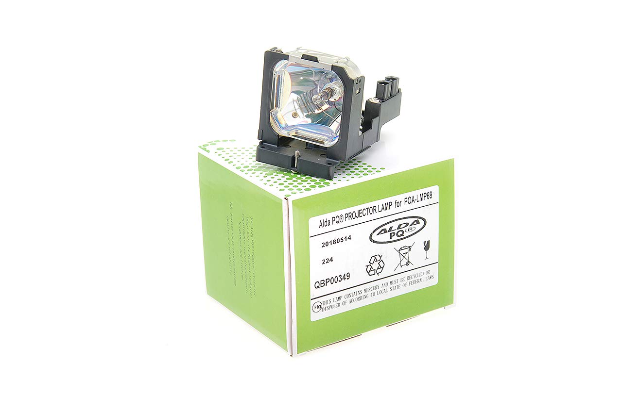 Alda PQ-Premium, Projector Lamp compatible with POA-LMP69, 610-309-7589, 6103097589 for SANYO PLV-Z2, STUDIO EXPERIENCE MATINEE, 2HD projectors, lamp with housing
