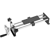 BAOSHISHAN Manual Force Test Stand Manual Tension Push Pull Test Stand Horizontal Spiral Type Stroke 220mm with 1 x HJJ-001 Clamp (APW)