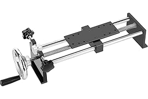 BAOSHISHAN Manual Force Test Stand Manual Tension Push Pull Test Stand Horizontal Spiral Type Stroke 220mm with 1 x HJJ-001 C