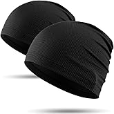 WTACTFUL 1/2-Pack Cooling Skull Caps for Men & Women - Breathable 3D Mesh Running Caps for Cycling, Gym & Summer