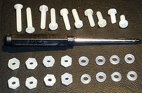 YourStoreFront Hardware Screw Set 27 piece Nylon ULM for Turntable Headshell Mounting Hardware