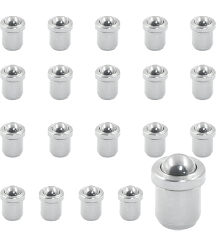 HARFINGTON 30pcs Ball Plunger 2x3/3x4/4x5mm 304 Stainless Steel